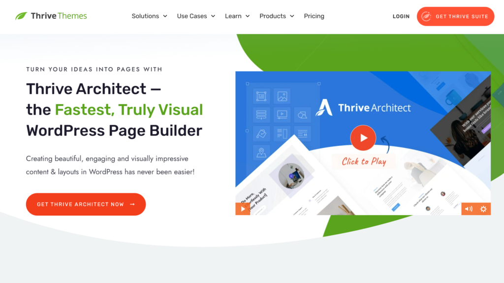 Thrive Architect Home Page