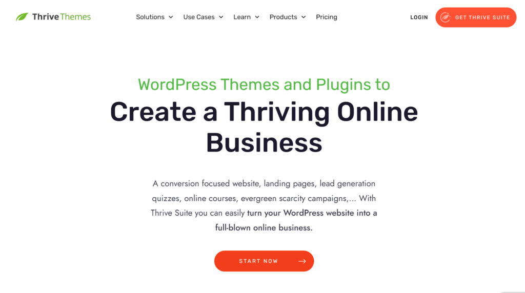 Thrive Themes Home Page