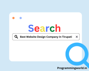 Best Website Design Company In Tirupati